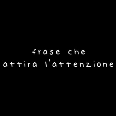 Frase che attira l'attenzione Design
